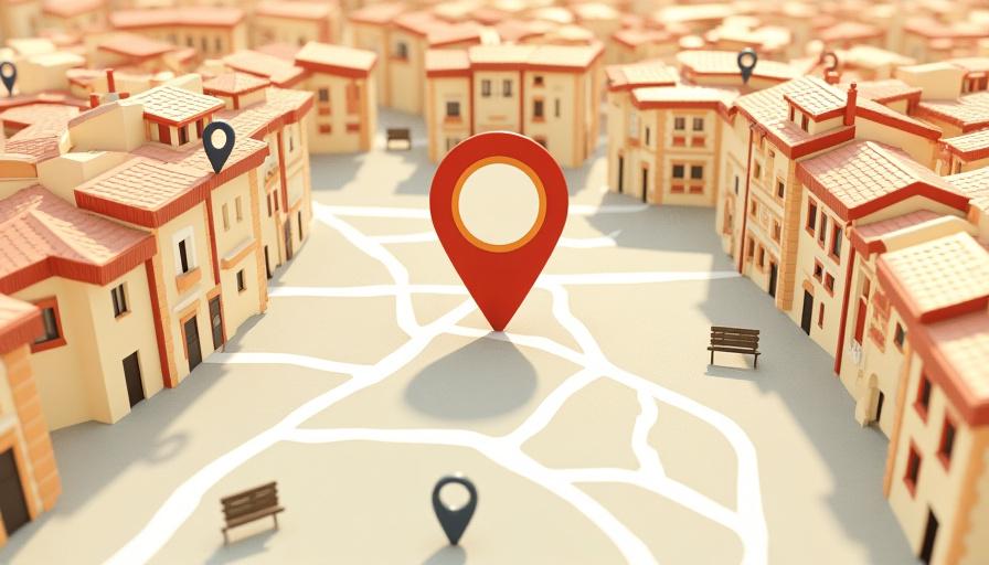 Mappa stilizzata della posizione della Alpenglow Cafeteria nel quartiere di Roma